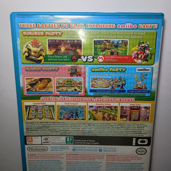 Super Mario Wii Lot Of 3 Games Mario Maker/Mario Party 10/Sonic All Stars Racing - Picture 12 of 16